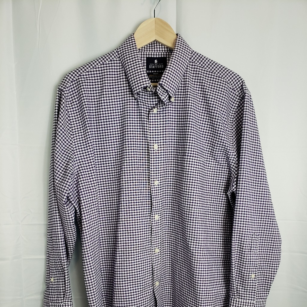 Stafford Casual Button Down Long Sleeve Shirt